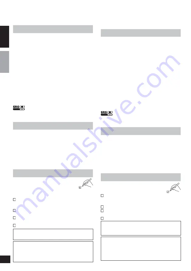 Panasonic RP-WF940E-S Operating Instructions Manual Download Page 2