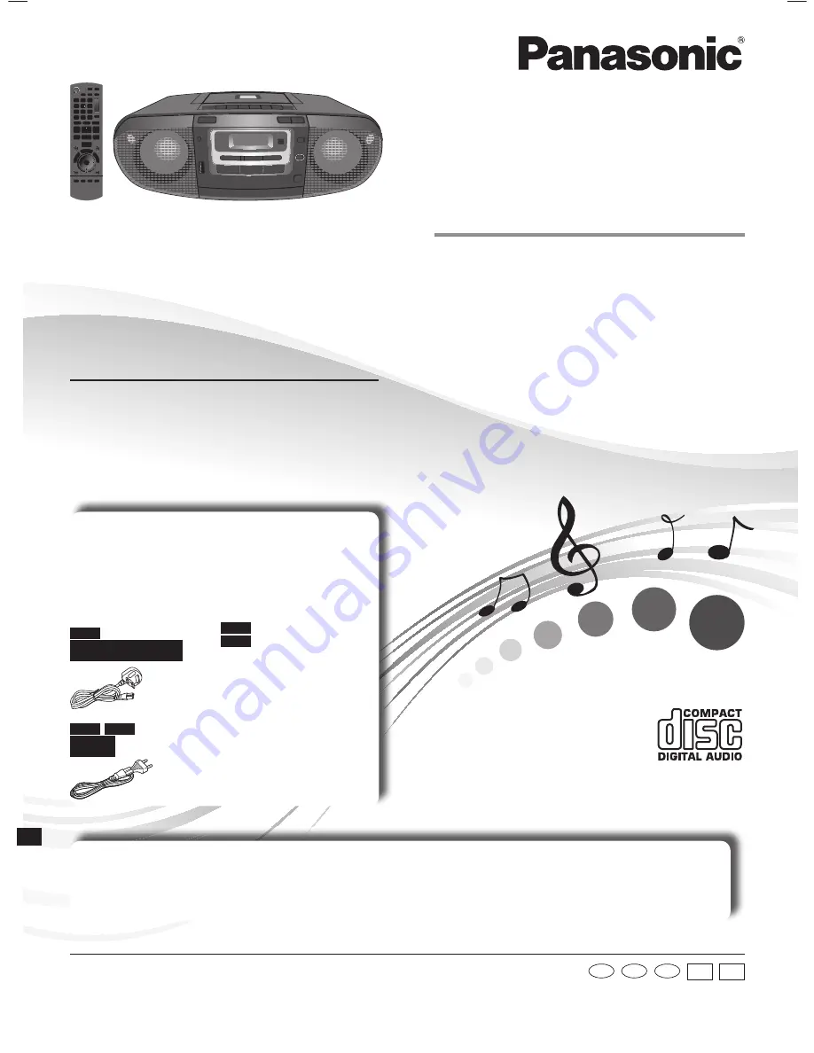 Panasonic RX-D55 Operating Instructions Manual Download Page 1