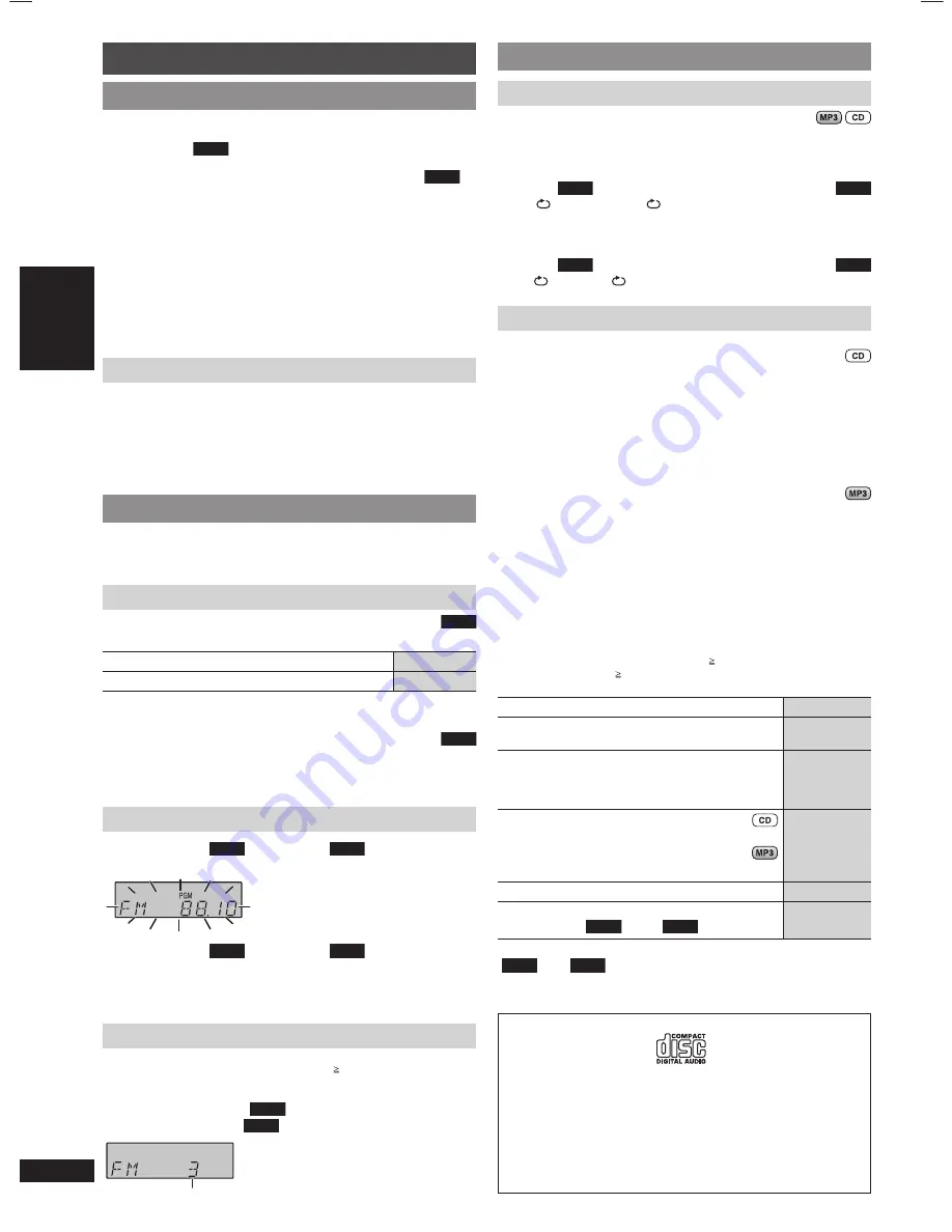 Panasonic RX-D55 Operating Instructions Manual Download Page 20