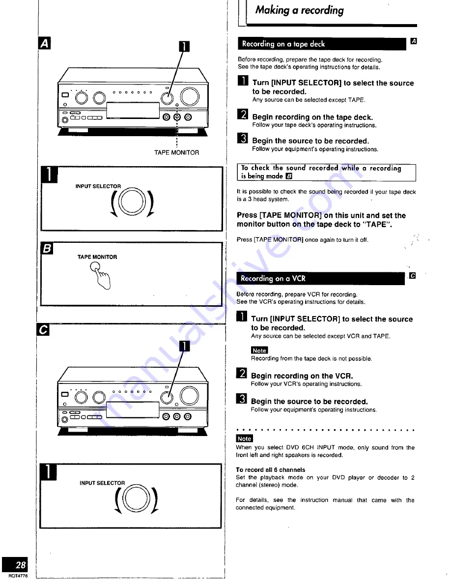 Panasonic SAHT270 - RECEIVER Operating Instructions Manual Download Page 28