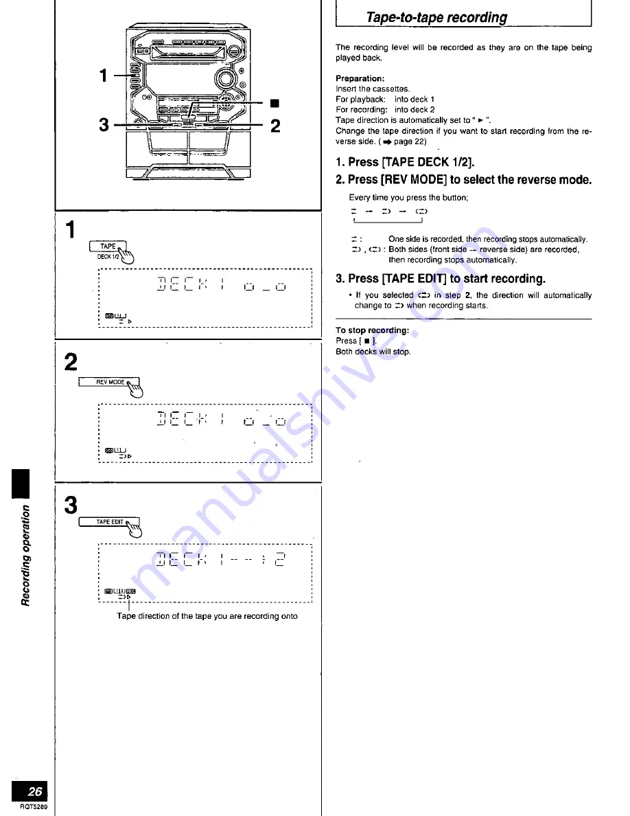 Panasonic SC-AK78 Operating Instructions Manual Download Page 26