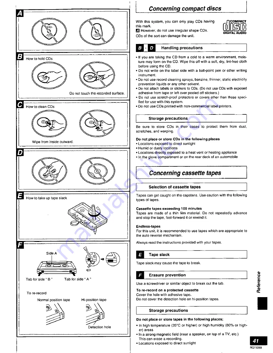 Panasonic SC-AK78 Operating Instructions Manual Download Page 41