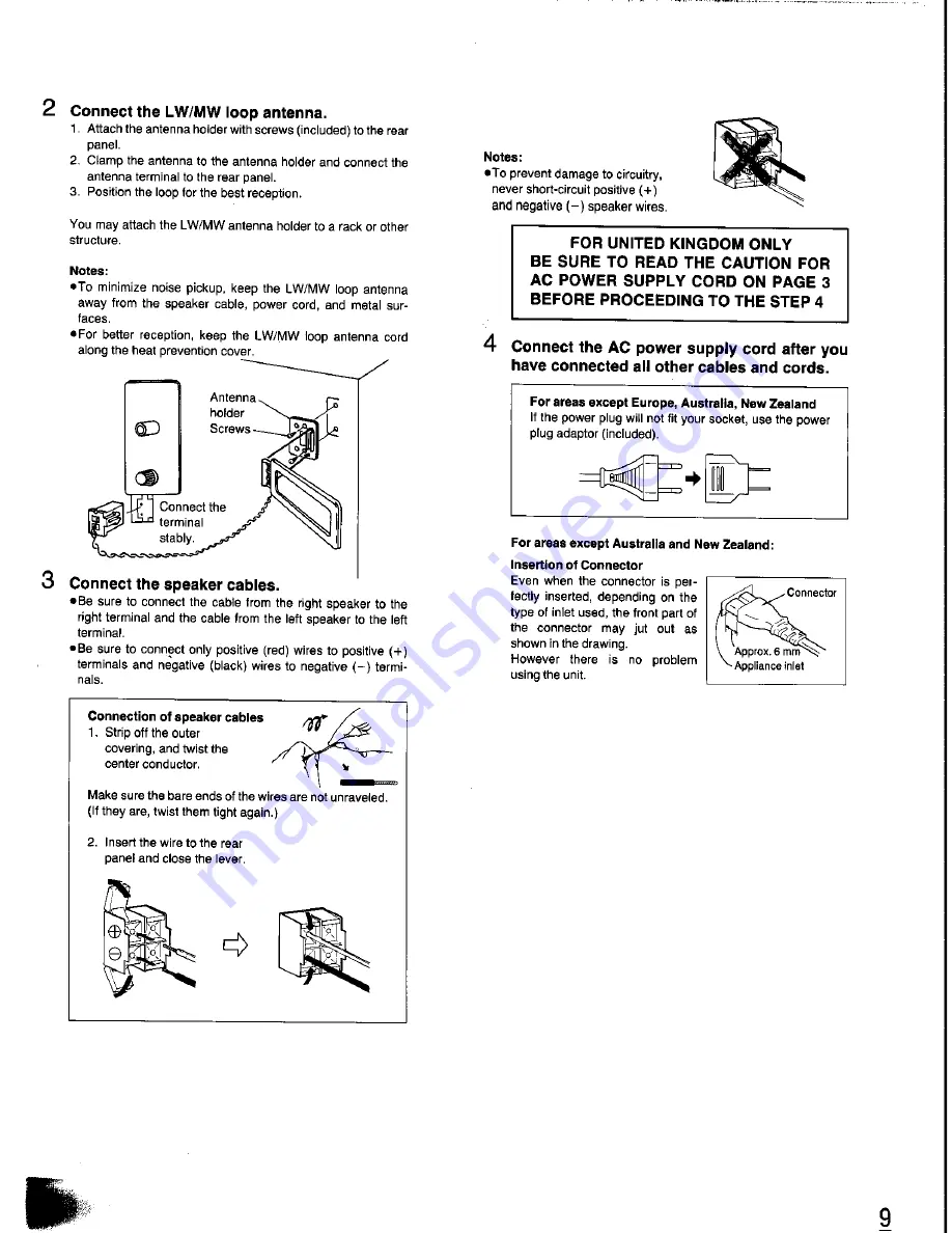 Panasonic SC-CH350 Operating Instructions Manual Download Page 9