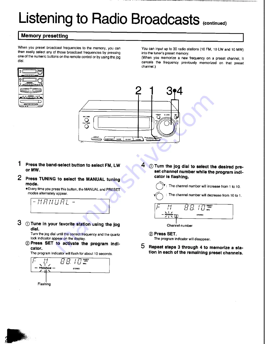 Panasonic SC-CH350 Operating Instructions Manual Download Page 22