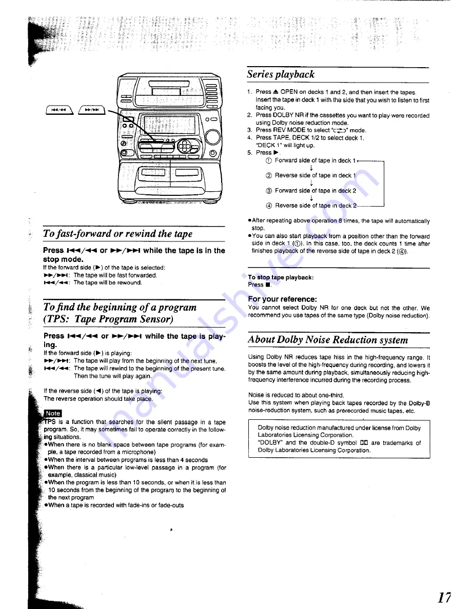 Panasonic SC-CH74 Operating Instructions Manual Download Page 17