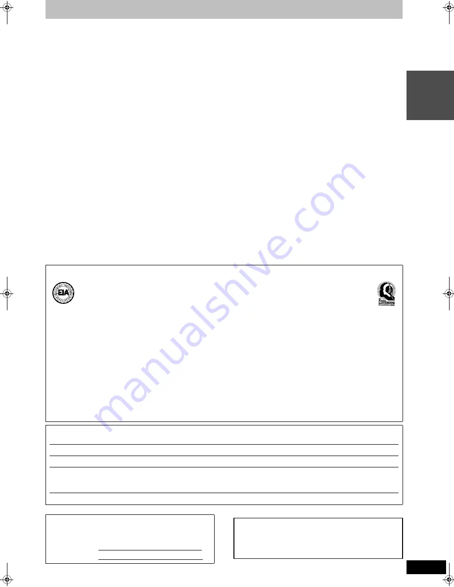 Panasonic SC-HT1500 Operating Manual Download Page 11