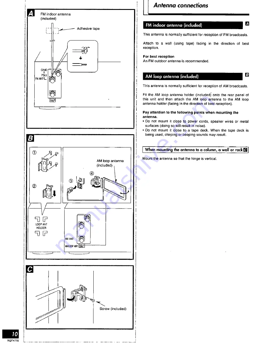 Panasonic SC-HT270 Operating Operating Instructions Manual Download Page 10