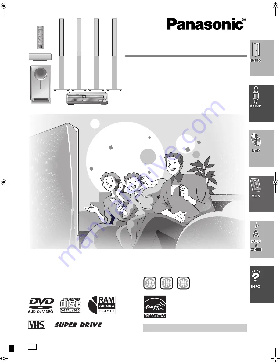 Panasonic SC-HT822 Скачать руководство пользователя страница 1