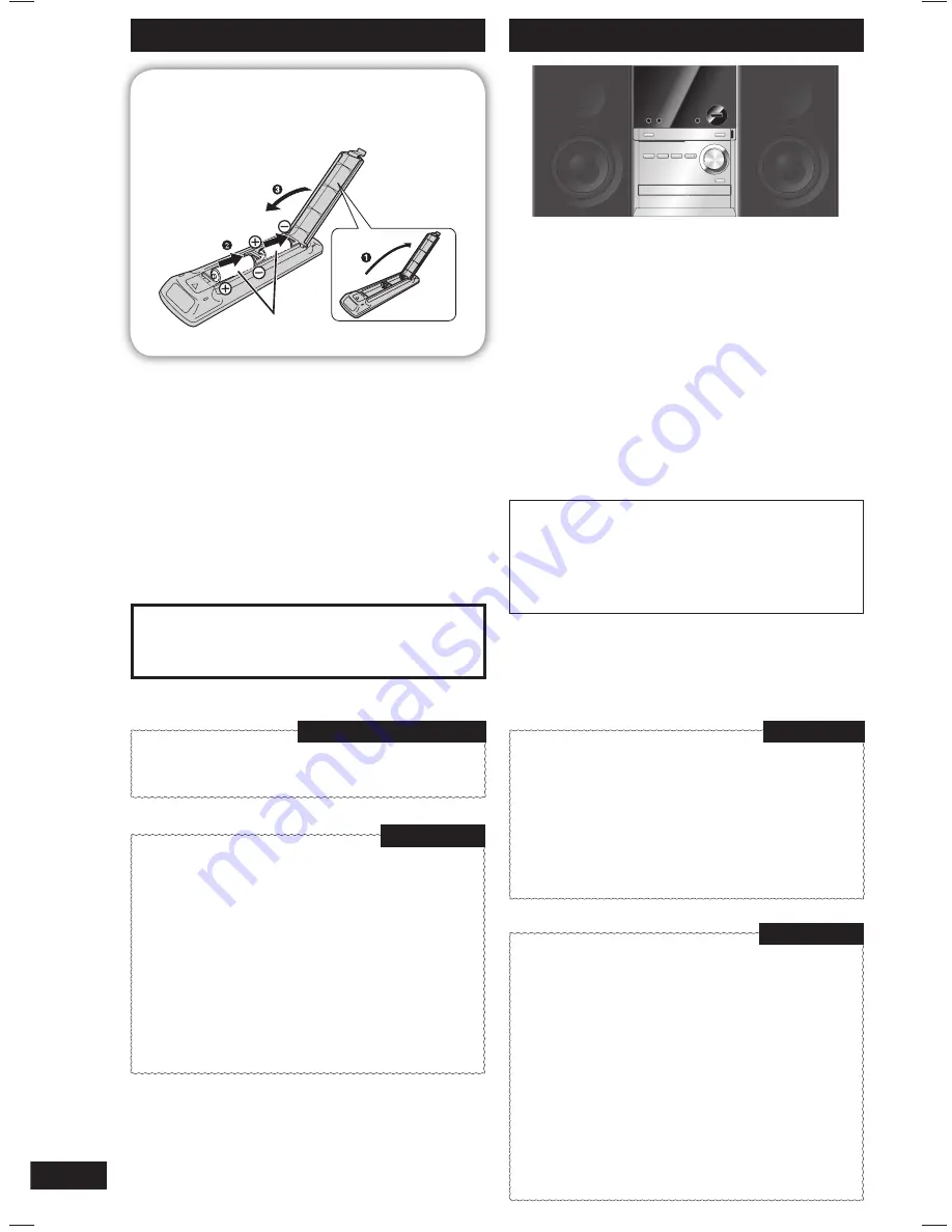 Panasonic SC-PM5 Operating Instructions Manual Download Page 4