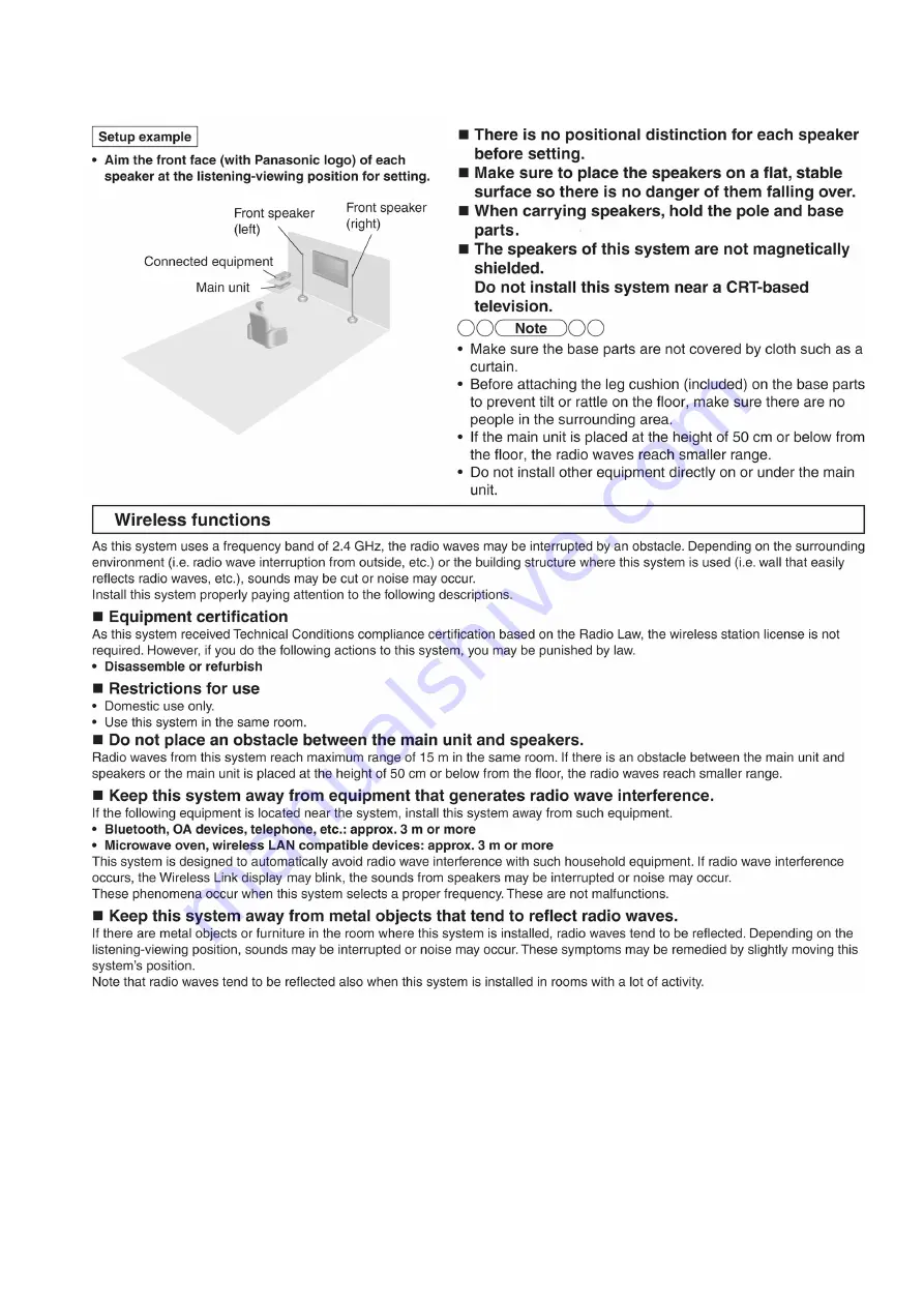 Panasonic SC-ZT1GN Service Manual Download Page 13