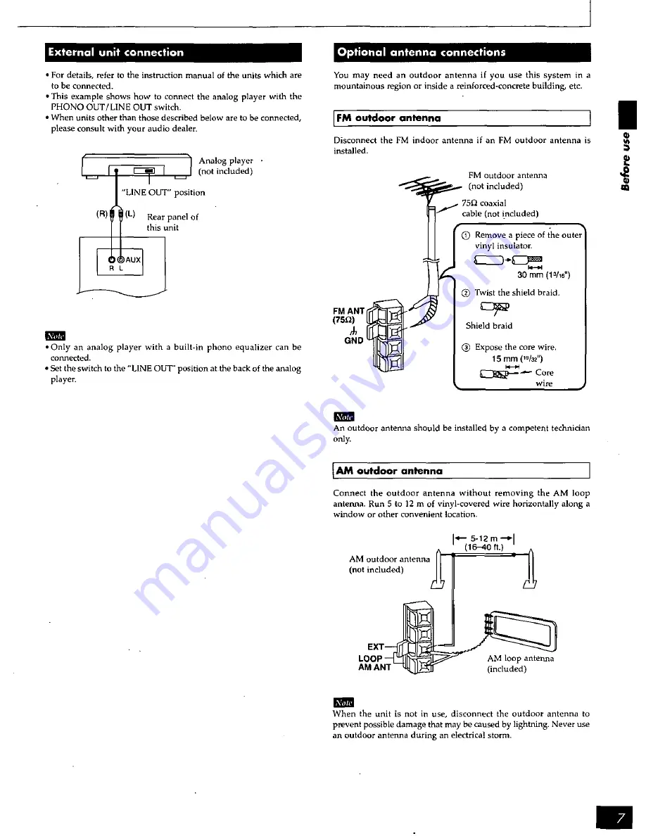 Panasonic SCAK20 - MINI HES W/CD-P Operating Instructions Manual Download Page 7