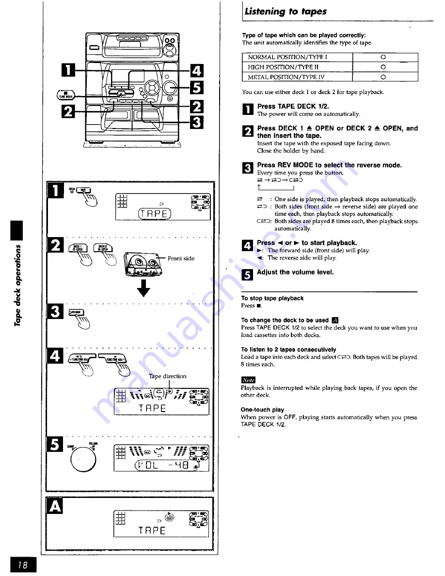 Panasonic SCAK20 - MINI HES W/CD-P Operating Instructions Manual Download Page 18