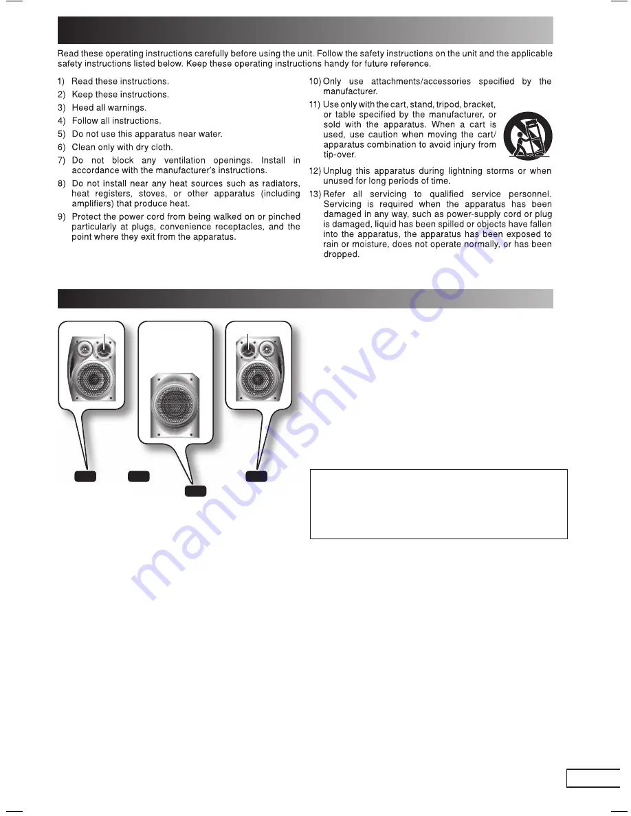 Panasonic SCAK640 - HES SYSTEM Operating Instructions Manual Download Page 3