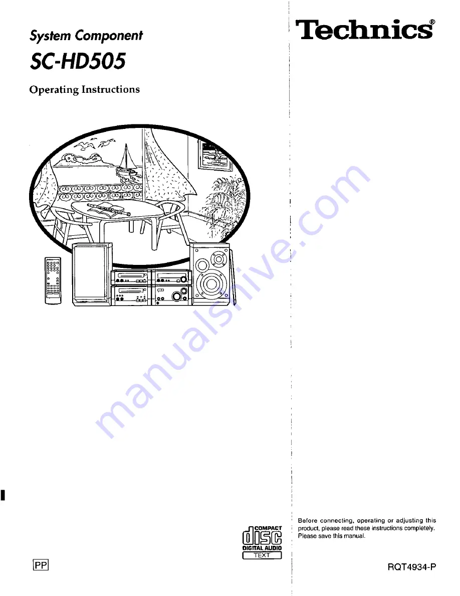 Panasonic SCHD505 Operating Manual Download Page 1