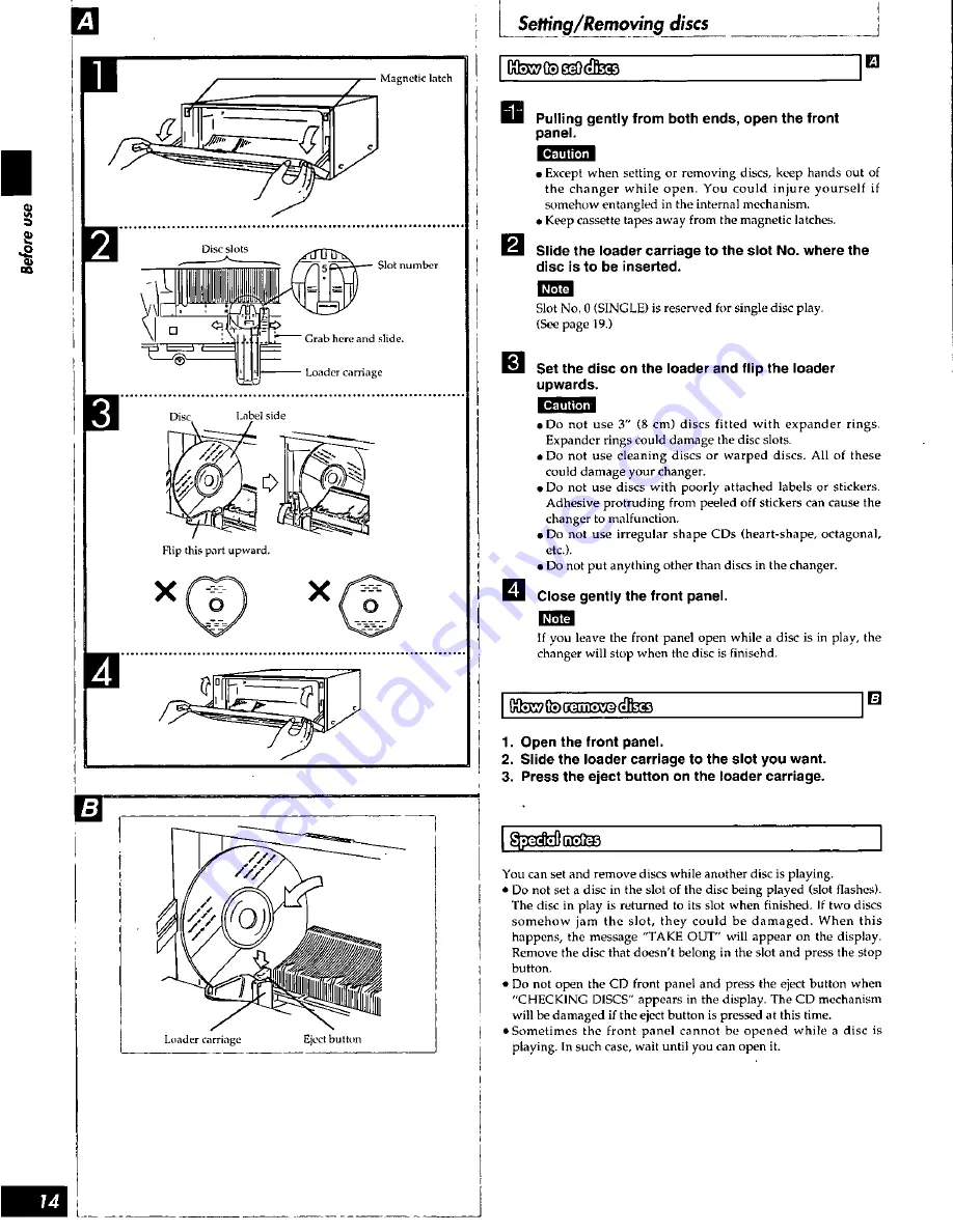 Panasonic SCS3050 - HES SYSTEM Operating Manual Download Page 14