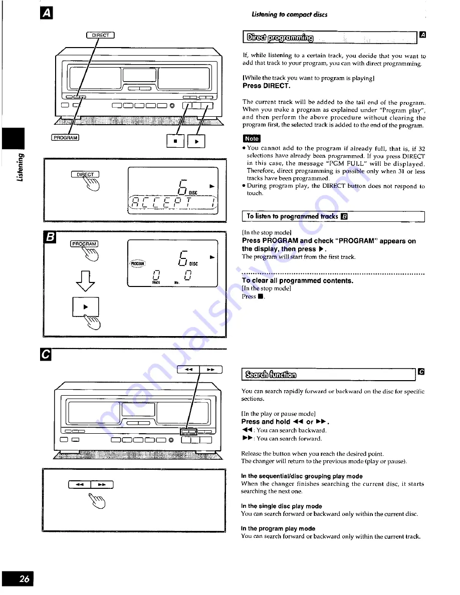 Panasonic SCS3050 - HES SYSTEM Operating Manual Download Page 26