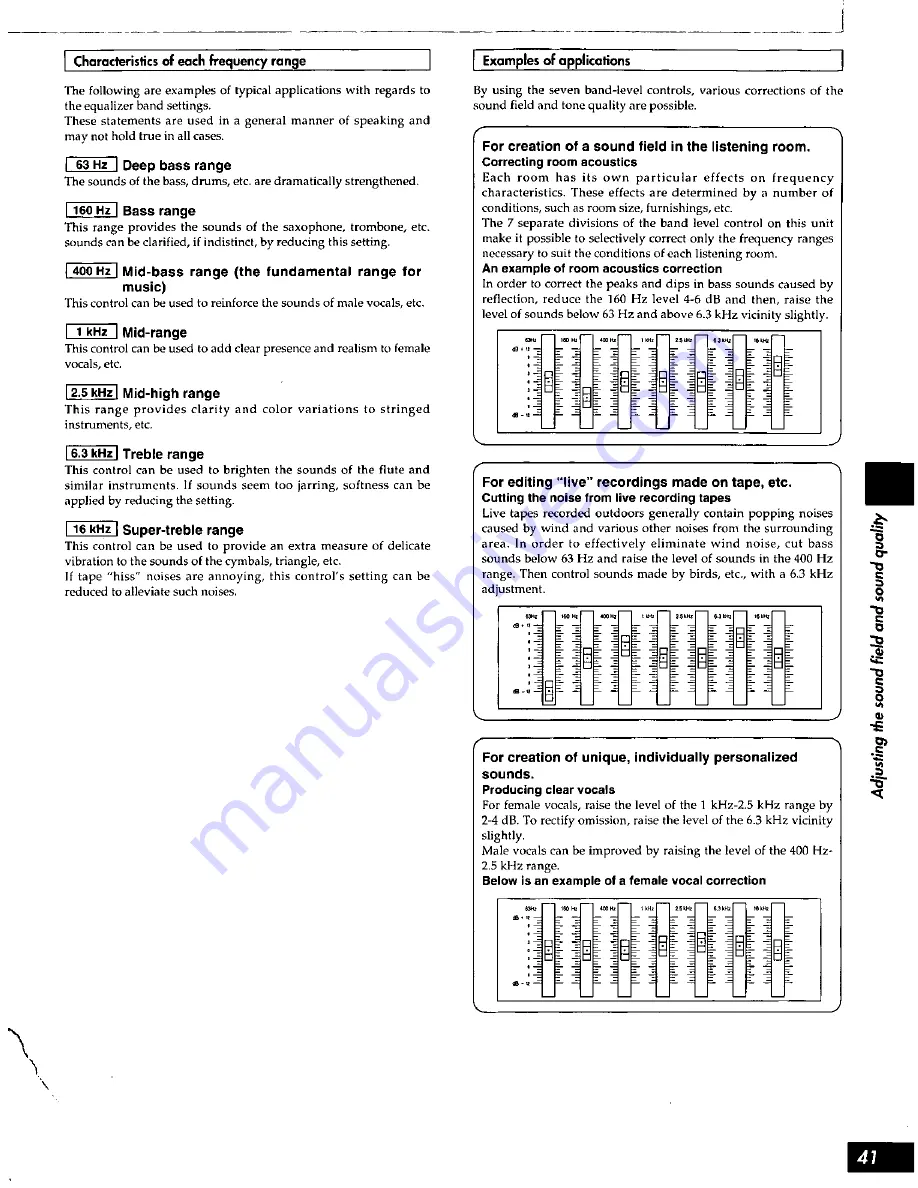 Panasonic SCS3050 - HES SYSTEM Operating Manual Download Page 41