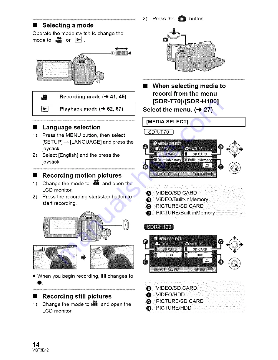 Panasonic SDR-S71PC Скачать руководство пользователя страница 14