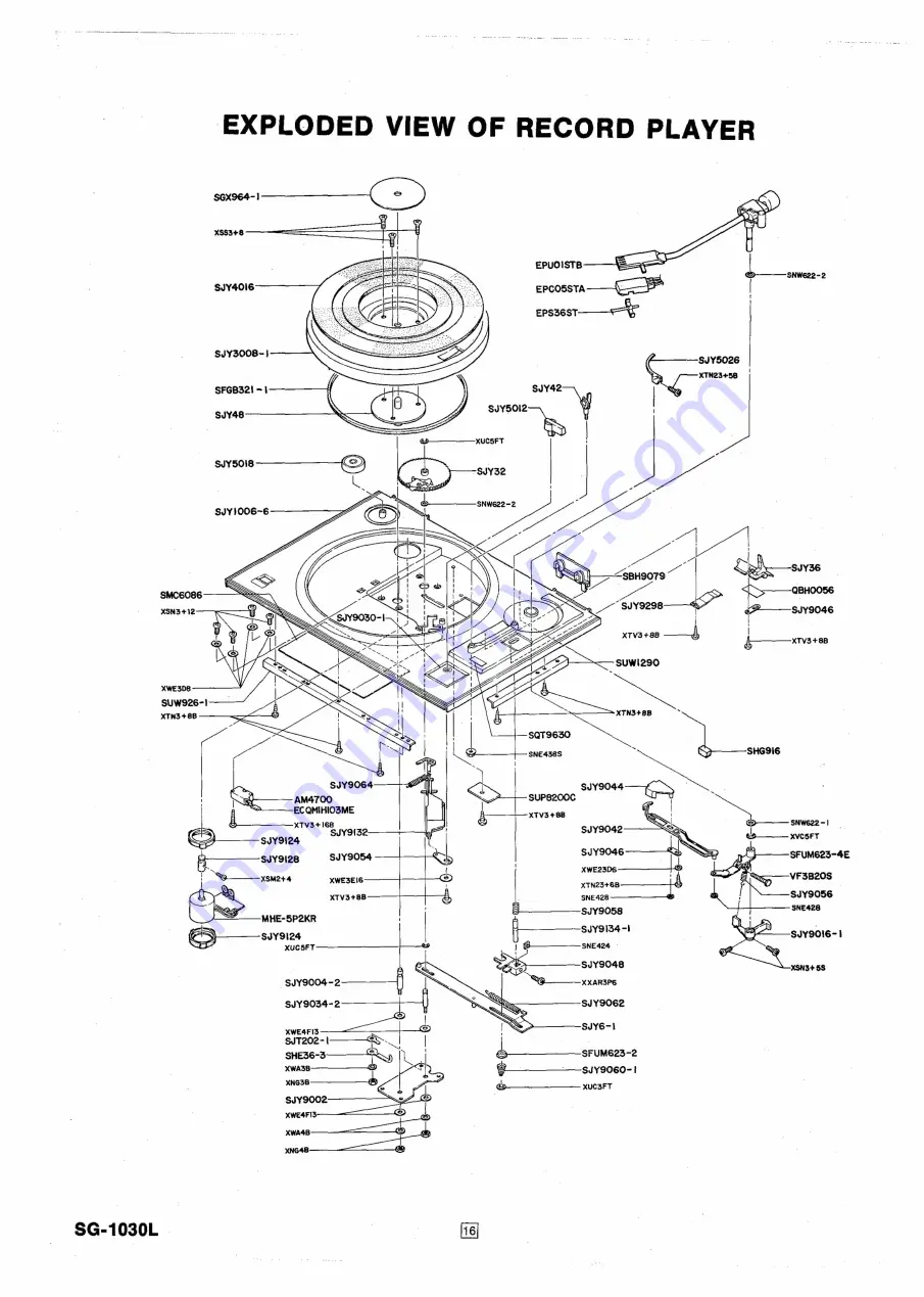 Panasonic SG-1030L Service Manual Download Page 12