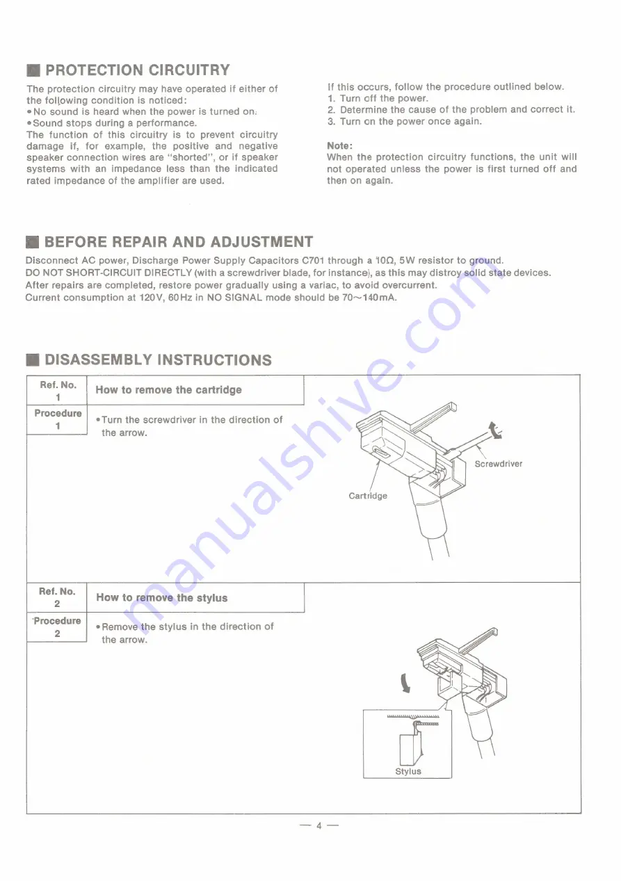 Panasonic SG-D16 Service Manual Download Page 4