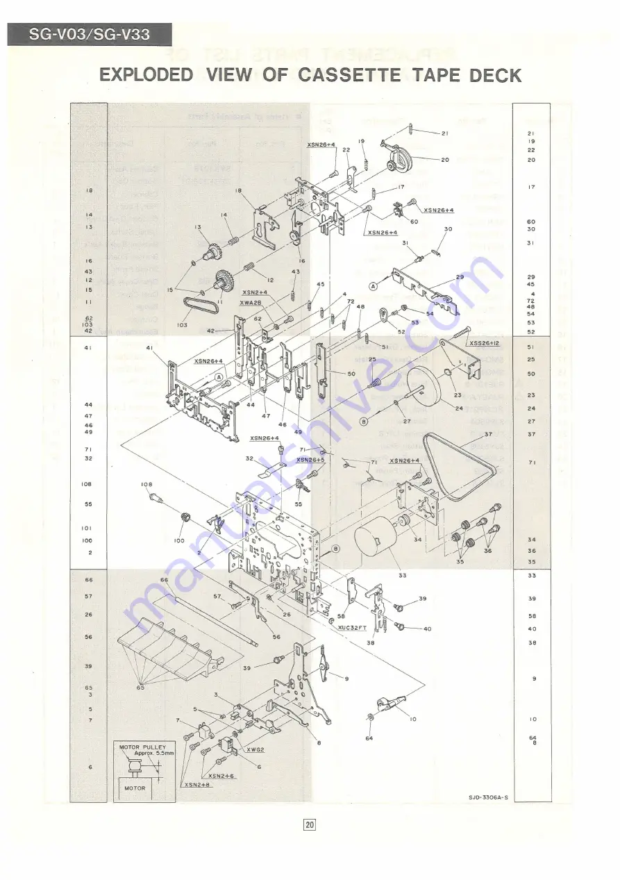 Panasonic SG-V03 Service Manual Download Page 18