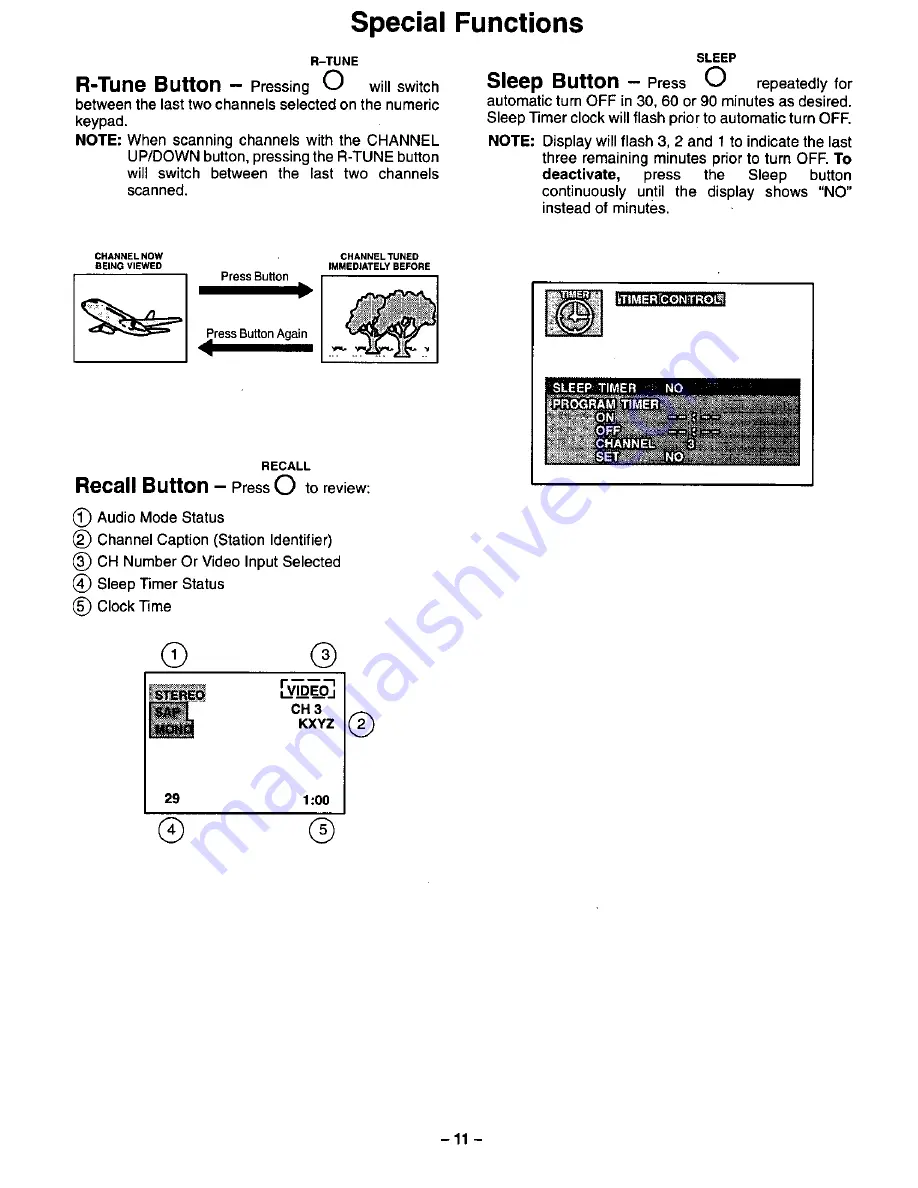 Panasonic SP-2719UV User Manual Download Page 11