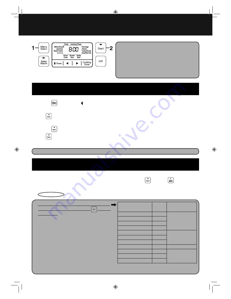 Panasonic SR-ZX185 Operating Instructions Manual Download Page 45