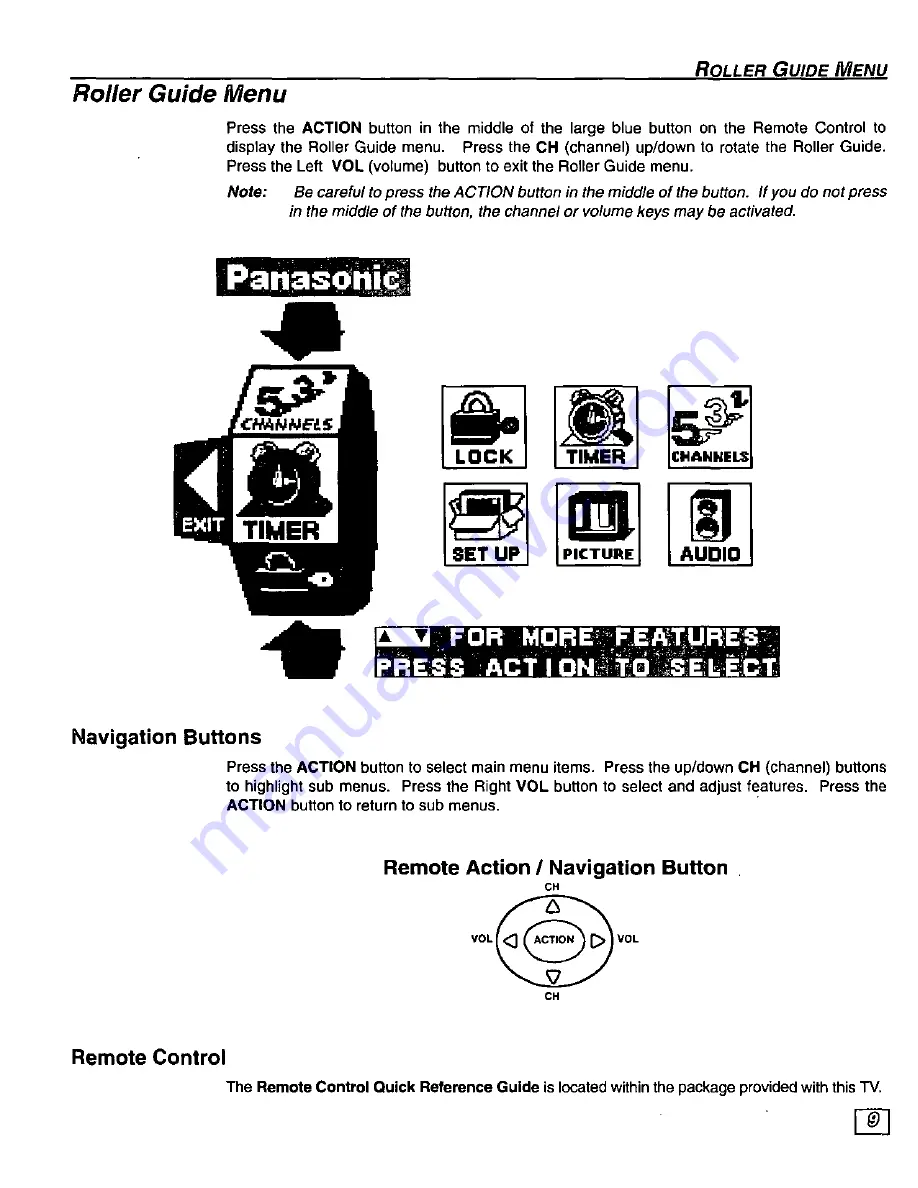 Panasonic SuperFlat CT-32SF35 Operating Manual Download Page 11