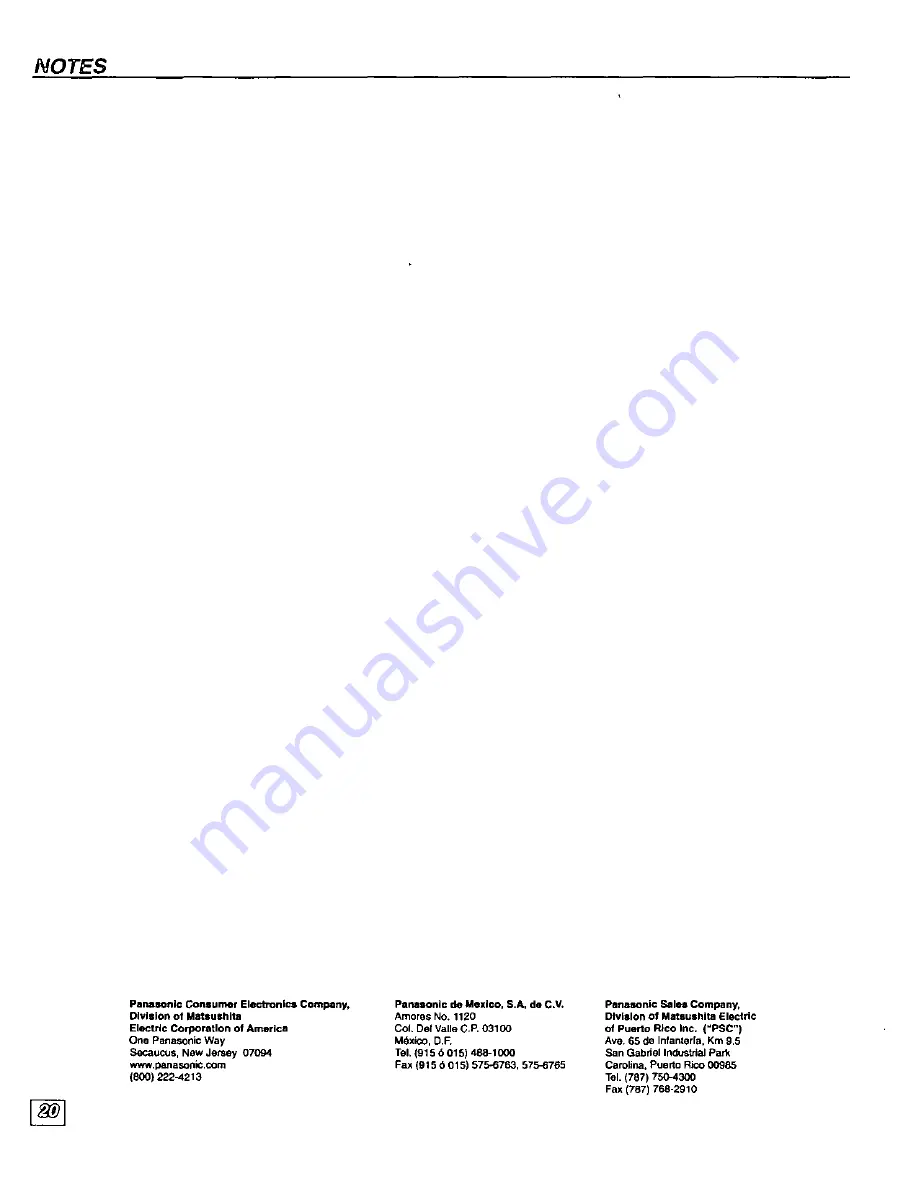 Panasonic SuperFlat CT-32SF35 Operating Manual Download Page 22