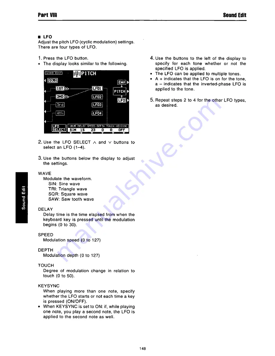 Panasonic SXKN1600 - ELECTRONIC KEYBOARD Скачать руководство пользователя страница 148