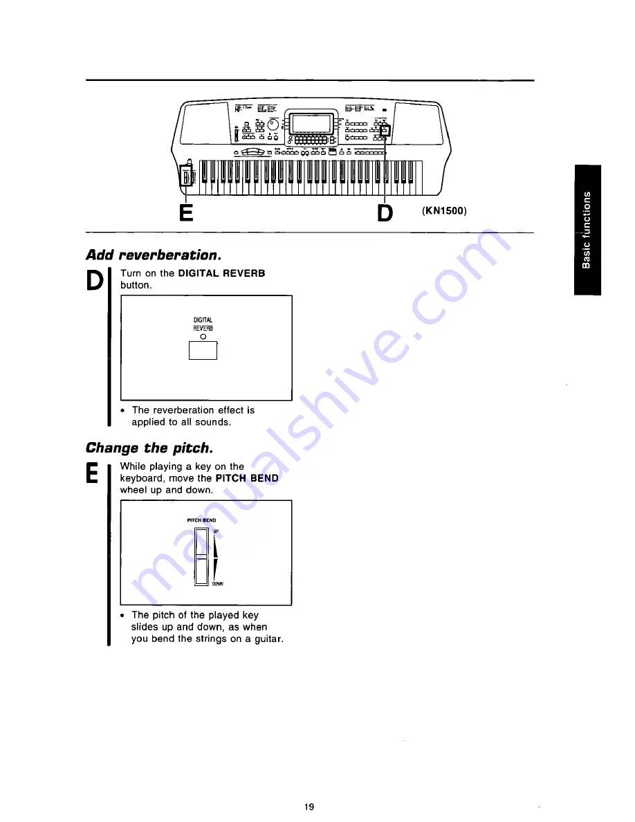 Panasonic SXKN930 - ELECTRONIC KEYBOARD Owner'S Manual Download Page 21