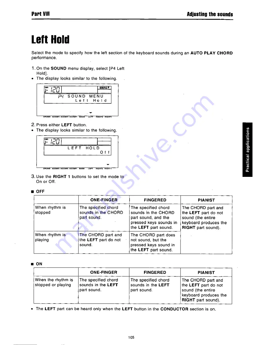 Panasonic SXKN930 - ELECTRONIC KEYBOARD Owner'S Manual Download Page 107