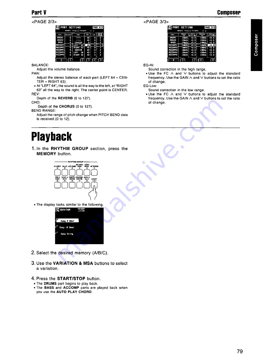 Panasonic SXPR603M - ENSEMBLE PIANO Скачать руководство пользователя страница 79