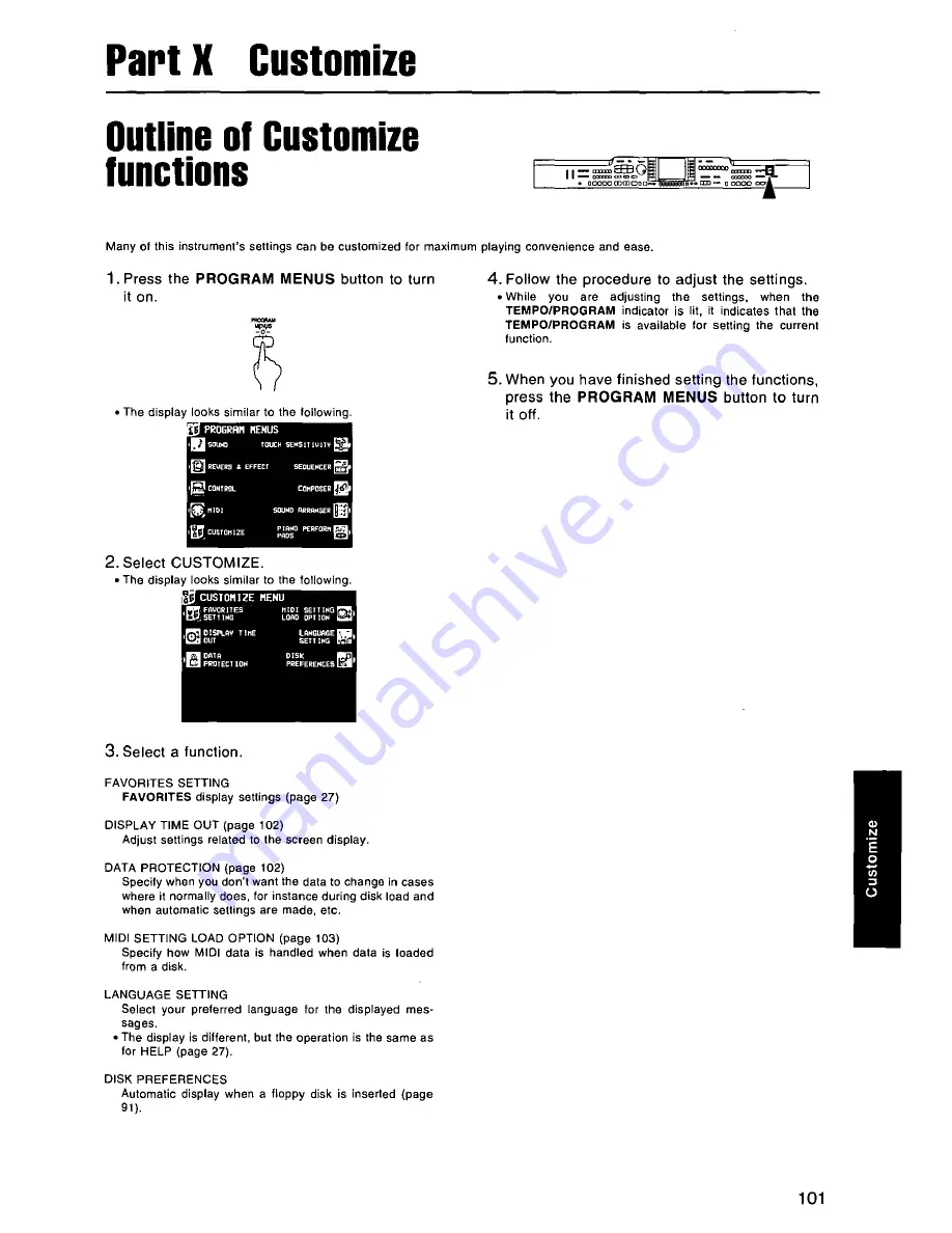 Panasonic SXPR603M - ENSEMBLE PIANO Скачать руководство пользователя страница 101