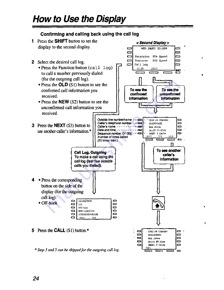 Panasonic T7436 - KX - Corded Phone User Manual Download Page 24