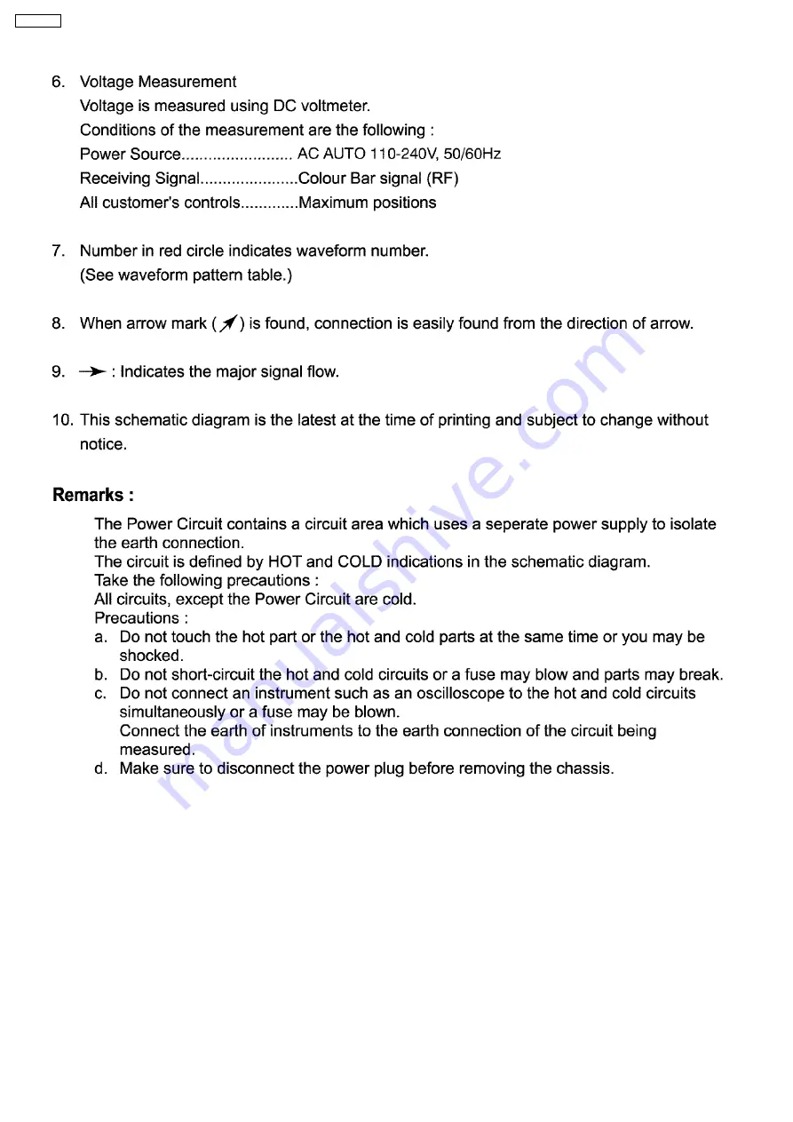 Panasonic TC-14Z99R Service Manual Download Page 14