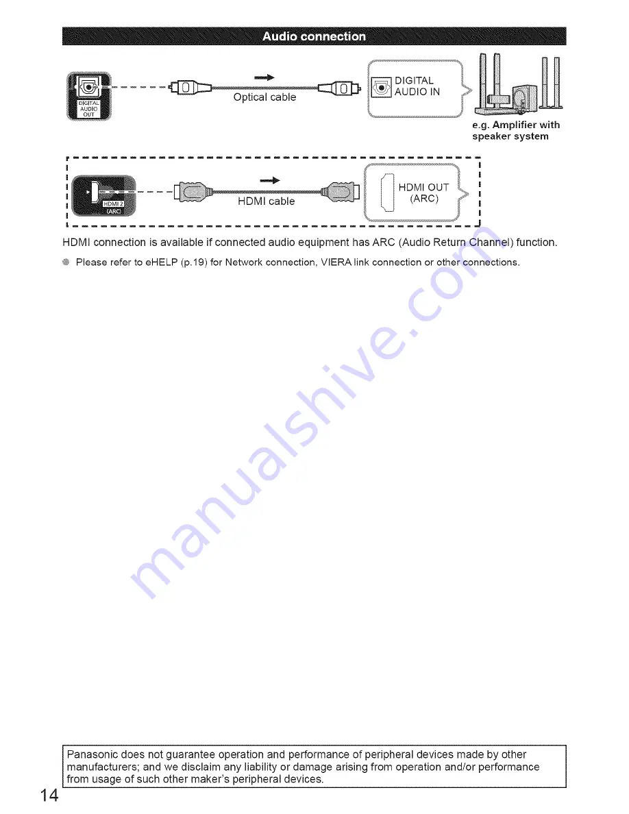 Panasonic TC-LSOE60 Owner'S Manual Download Page 14