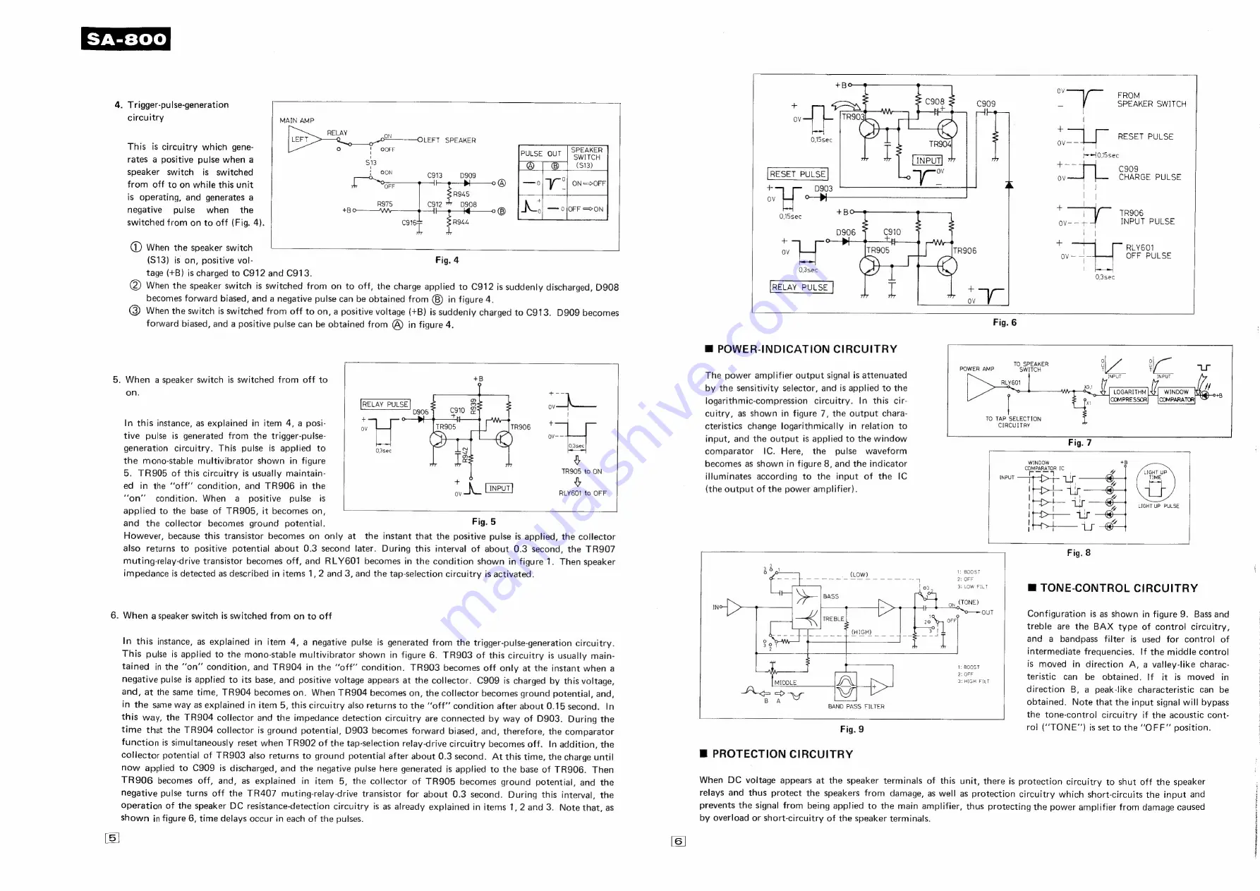 Panasonic Technics SA-800 Service Manual Download Page 8