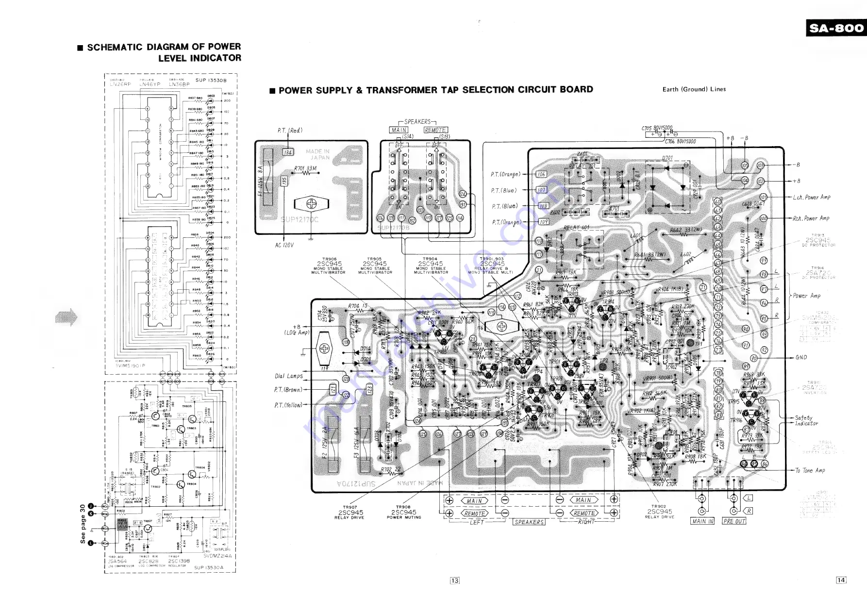 Panasonic Technics SA-800 Service Manual Download Page 13