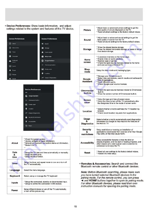 Panasonic TH-32HSSSOK Operating Instructions Manual Download Page 19