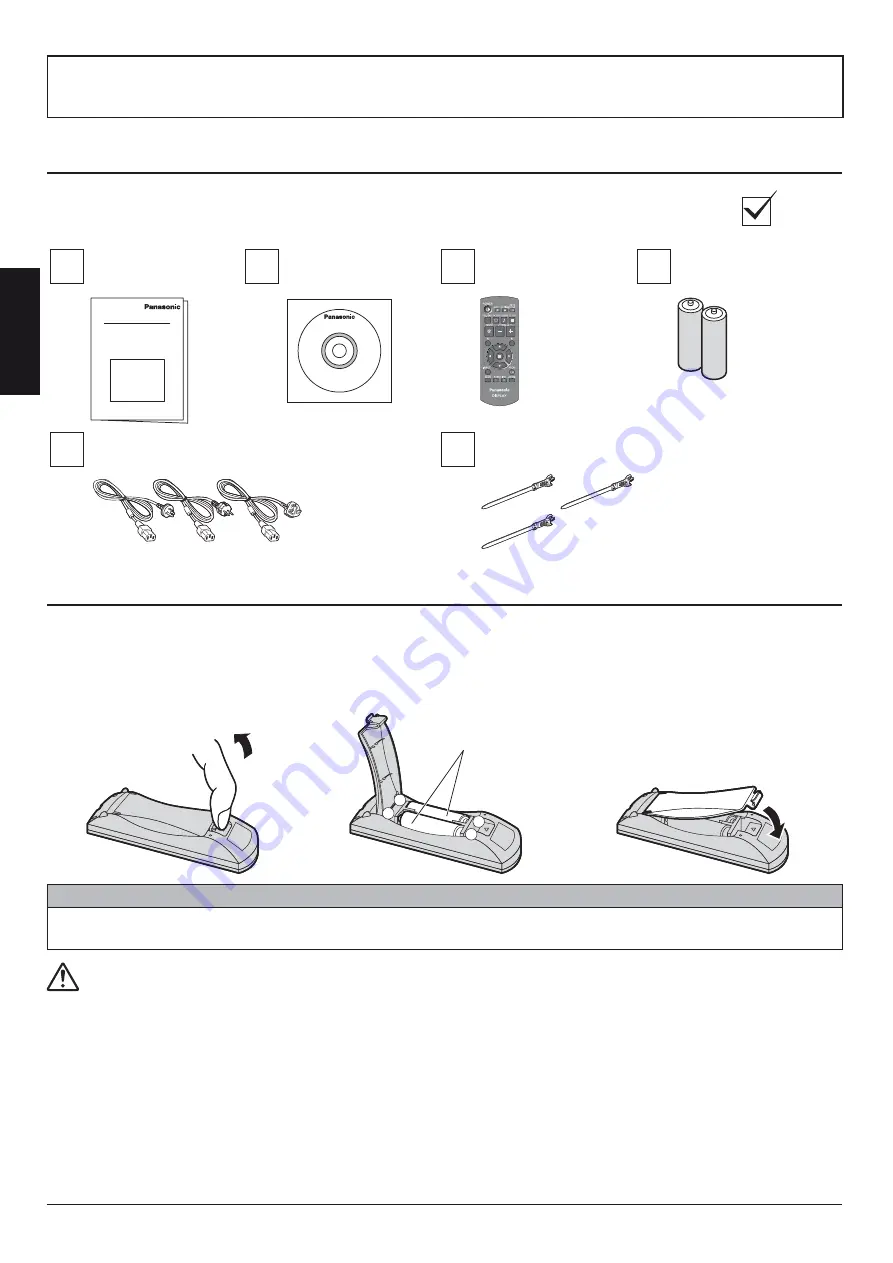 Panasonic TH-42LF6W Operating Instructions Manual Download Page 20