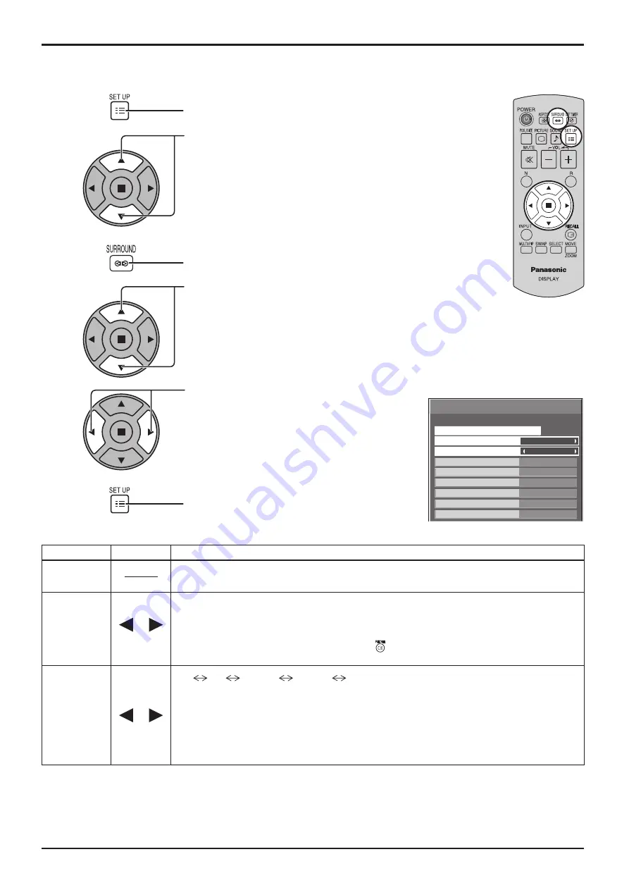 Panasonic TH-42PG10M Operating Instructions Manual Download Page 39