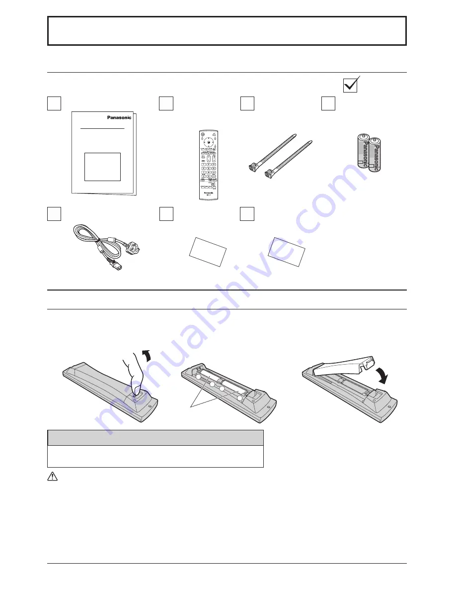 Panasonic TH-42PS9BK Operating Instructions Manual Download Page 7