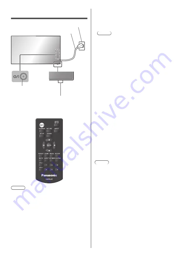 Panasonic th-49lf8w Operating Instructions Manual Download Page 26