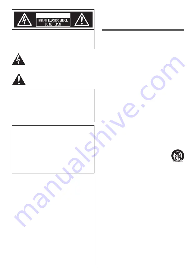 Panasonic TH-86EQ2W Operating Instructions Manual Download Page 2