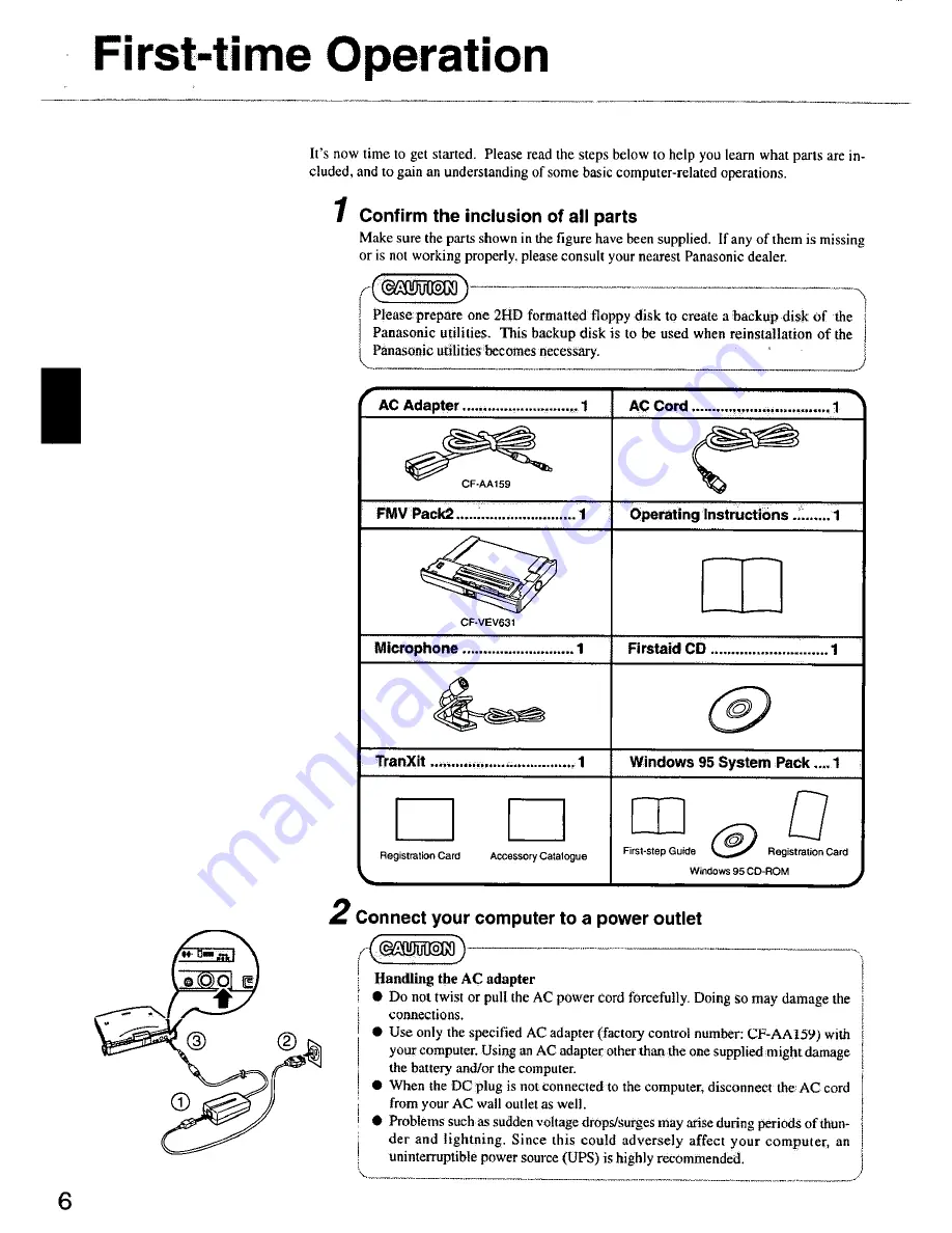 Panasonic Toughbook CF-63LYJ8AAM User Manual Download Page 6