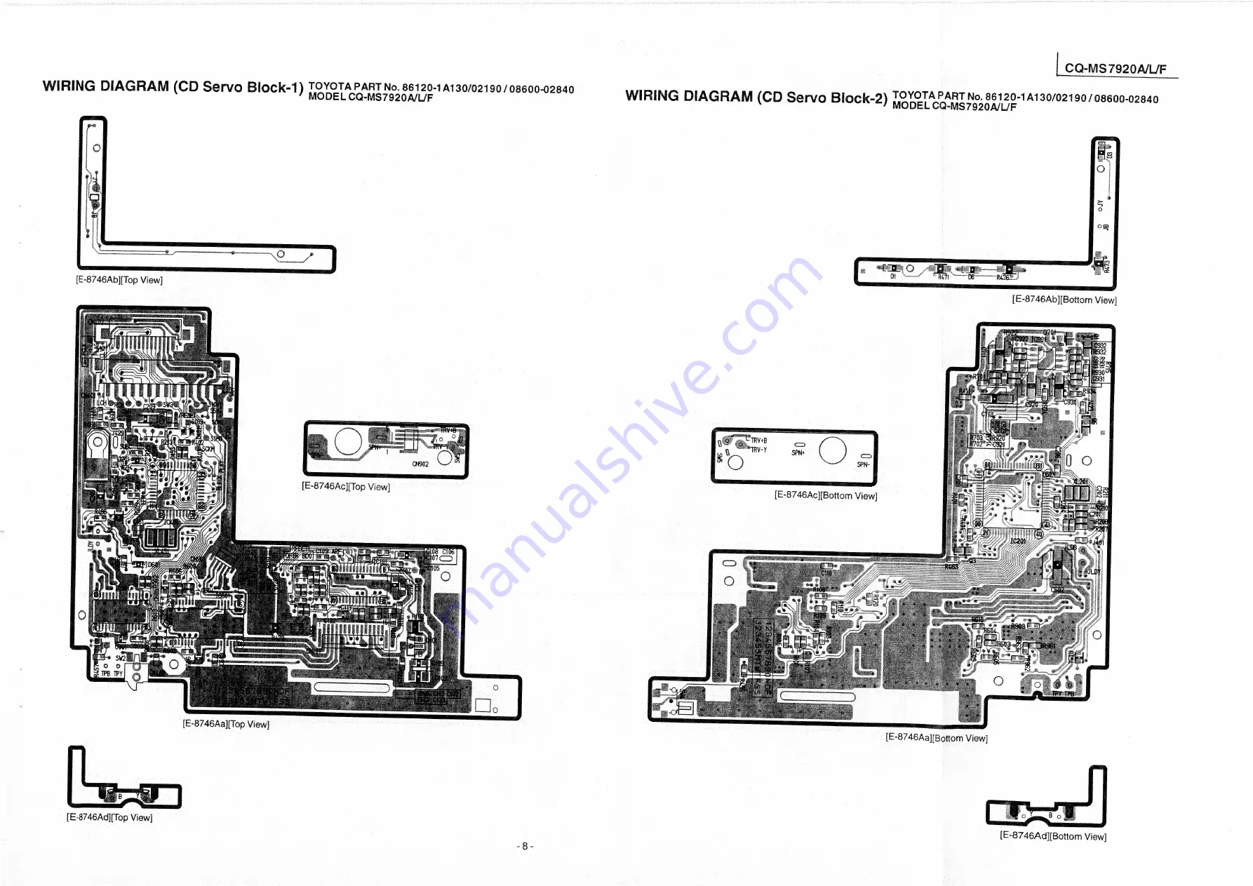 Panasonic TOYOTA CQ-MS7920A Скачать руководство пользователя страница 9