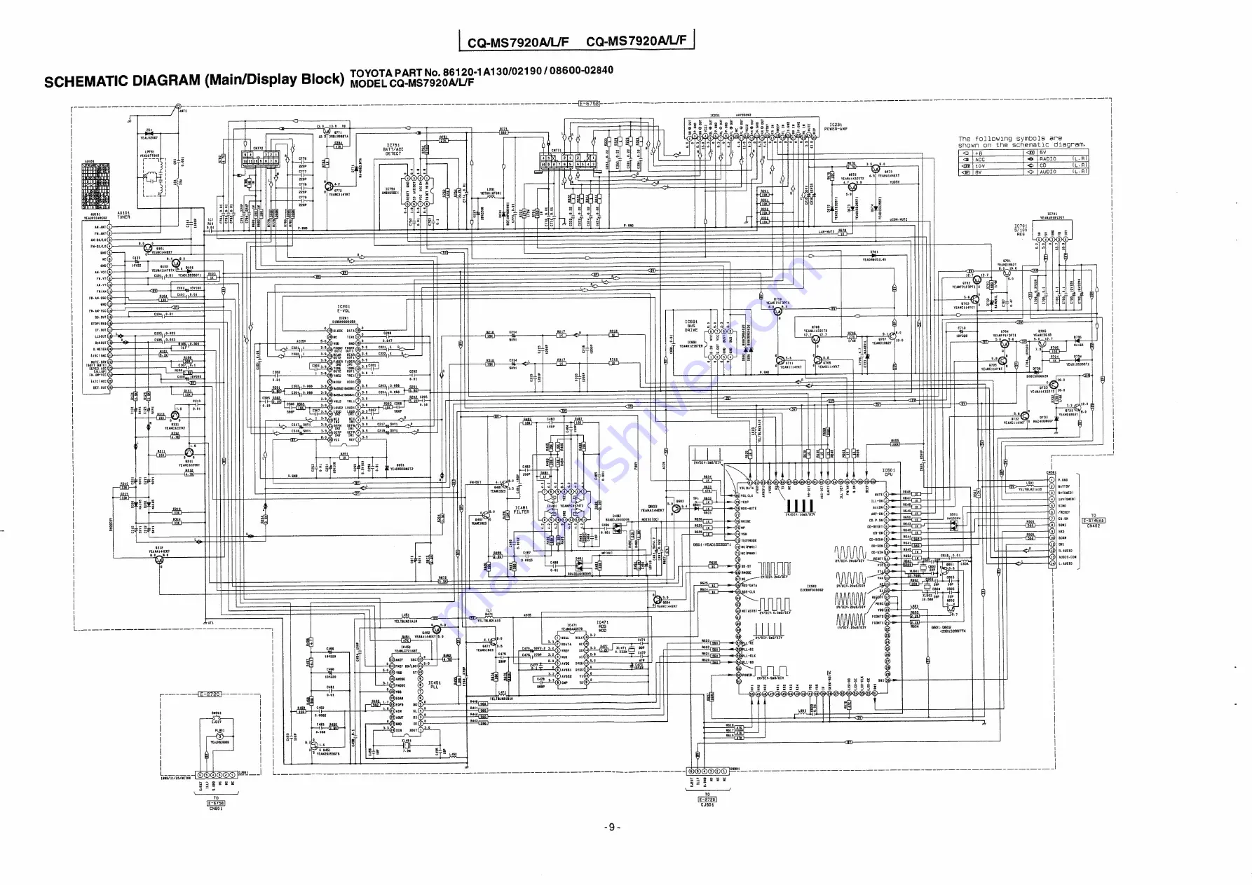 Panasonic TOYOTA CQ-MS7920A Скачать руководство пользователя страница 10