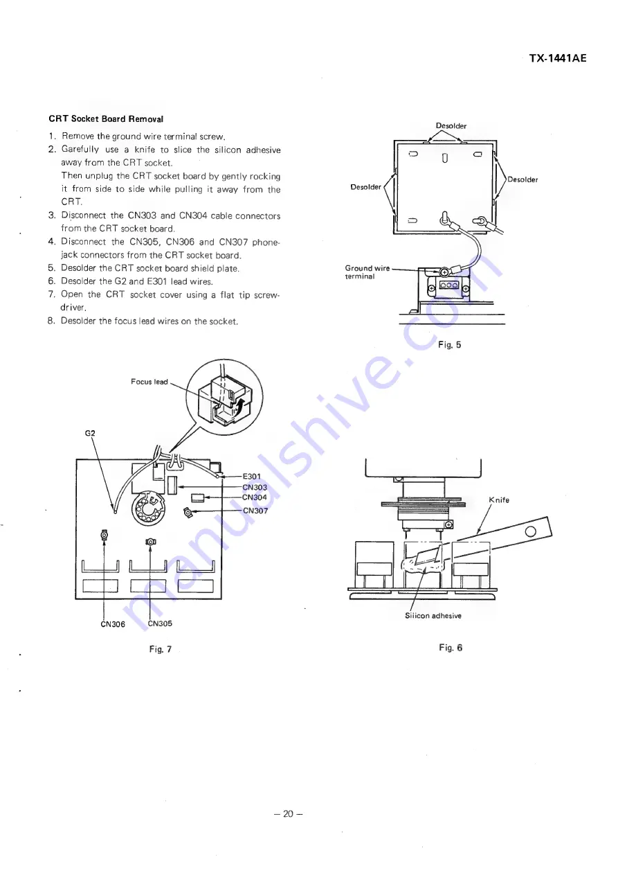 Panasonic TX-1441AE Service Manual Download Page 21