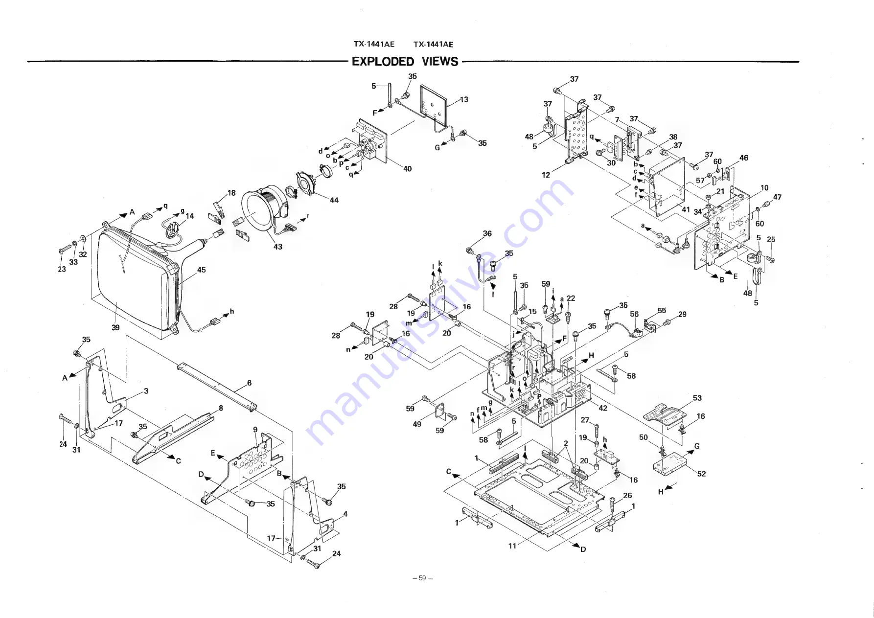 Panasonic TX-1441AE Service Manual Download Page 58